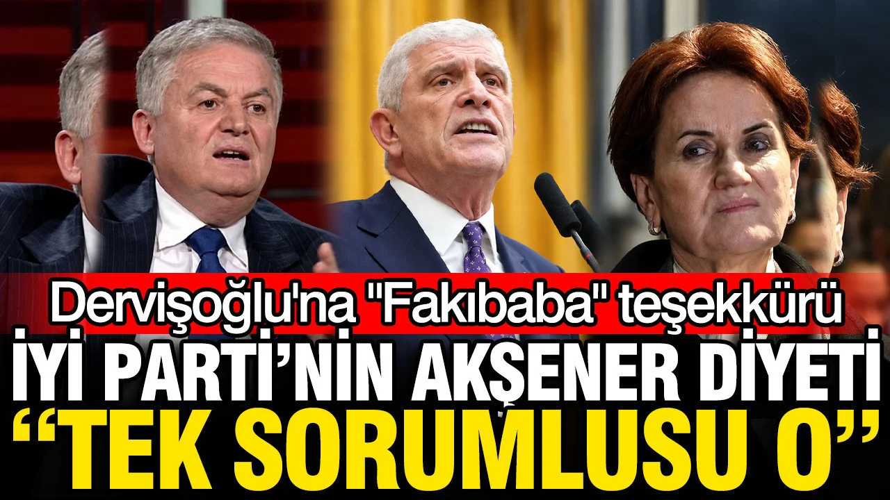 Ahmet Zeki Üçok “Sorumlu Akşener” dedi