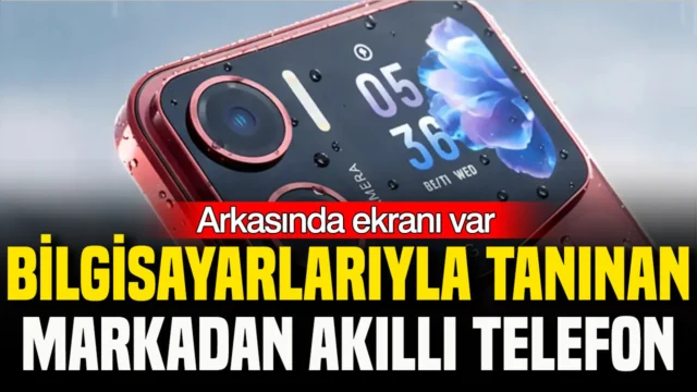 Bilgisayarlarıyla tanınan markadan akıllı telefon: Arkasında ekranı var