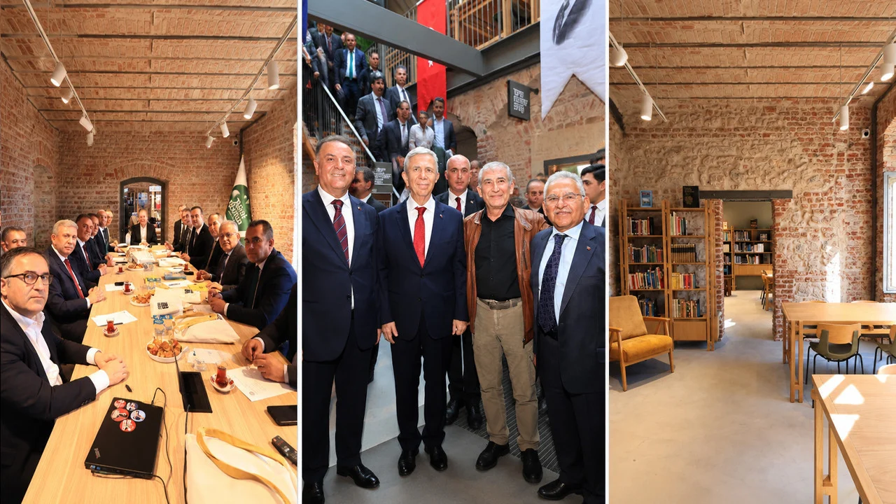 İstanbul’da Tarihi Kuyumcu Han, Şehir Araştırmaları Merkezi oldu, Mansur Yavaş açılışa katıldı