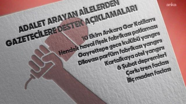 Facialarda yakınlarını kaybeden ailelerden ortak çağrı: “Özgür basının yanındayız”